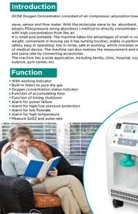Madinain 5 Litre Oxygen Concentrator with SPO2 and Nebulizer